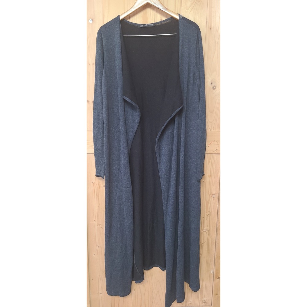 Peruvian Connection Duster Cardigan Womens XL Gray Convertible Knit
